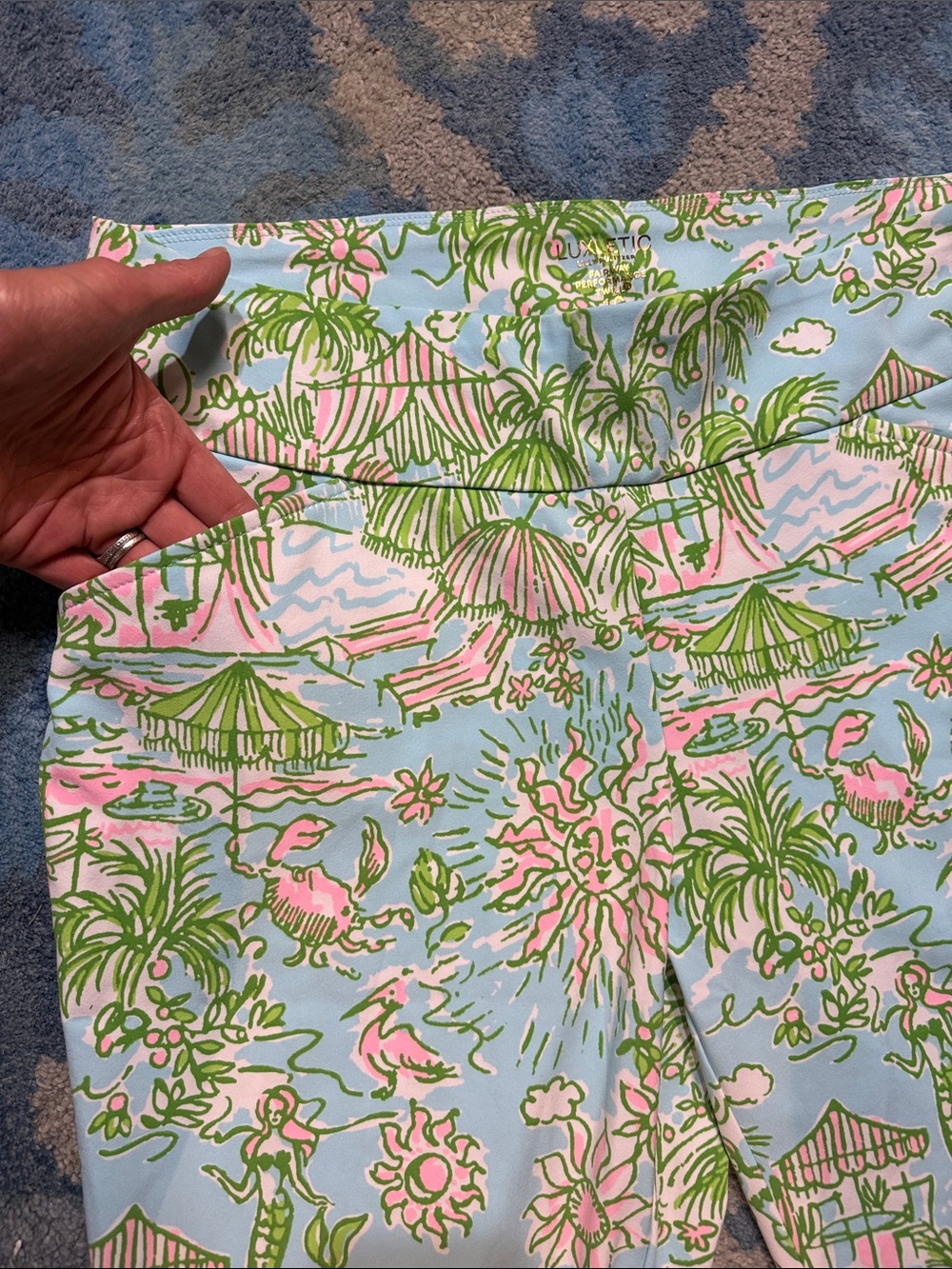Lilly Pulitzer Fairway performance twill Corso Pant in amazing print! size 16 - Picture 8 of 10